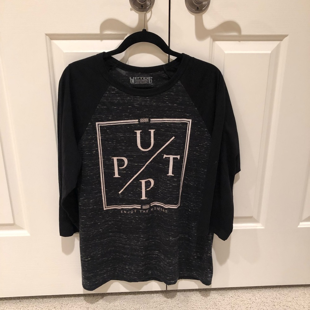 Black Long Sleeve Tee with Graphic Design